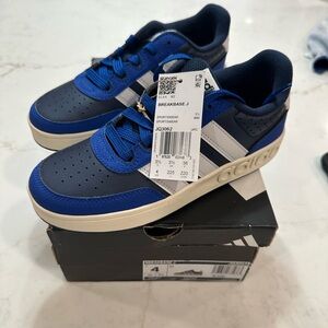 Adidas Navy and White Breakabase Sneakers